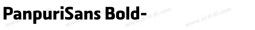 PanpuriSans Bold字体转换